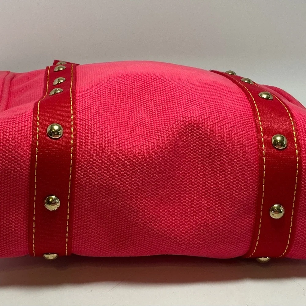 Louis Vuitton Pink Antigua Cabas MM Shoulder Bag Tote